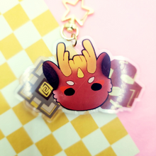 Load image into Gallery viewer, Zhongli Osmanthus Dragon Keychain
