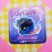 Load image into Gallery viewer, Blue Fuzzy Sticker