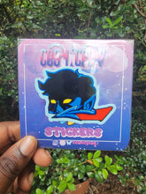 Load image into Gallery viewer, Blue Fuzzy Sticker