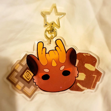 Load image into Gallery viewer, Zhongli Osmanthus Dragon Keychain