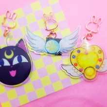Load image into Gallery viewer, Cosmic Magical Girl Keychain