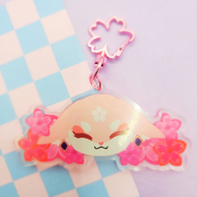 Load image into Gallery viewer, Sakura Kitsune Keychain