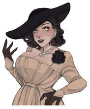 Load image into Gallery viewer, Tall Goth Vampire Lady