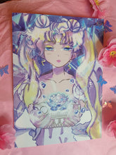 Load image into Gallery viewer, Crystal Rabbit Glitter Art Print
