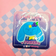 Load image into Gallery viewer, Blueberry Berri Galaxy Bunny Sticker
