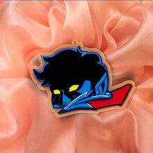 Load image into Gallery viewer, Blue Fuzzy Keychain
