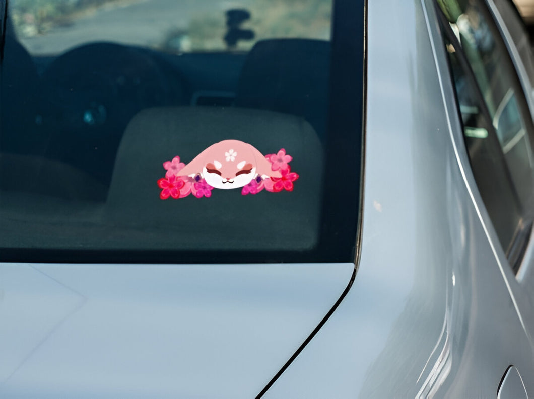 Sakura Kitsune Car Decal